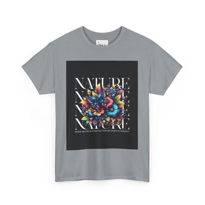 Nature-Inspired Unisex Heavy Cotton Tee - Perfect for Nature Lovers, Eco-Friendly Gift, Casual Wear, Outdoor Adventures, Spring Celebrations