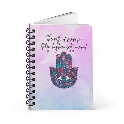 Mystical Spiral Bound Journal for Self-Discovery, Vision Board Maker, Affirmation Diary, Gift for Spiritual Growth