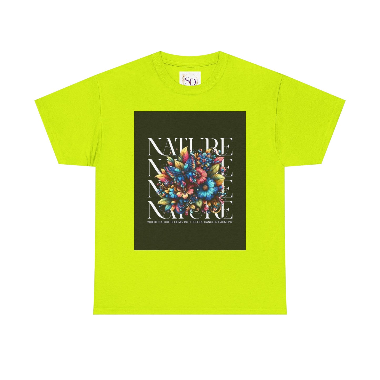 Nature-Inspired Unisex Heavy Cotton Tee - Perfect for Nature Lovers, Eco-Friendly Gift, Casual Wear, Outdoor Adventures, Spring Celebrations