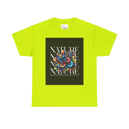 Nature-Inspired Unisex Heavy Cotton Tee - Perfect for Nature Lovers, Eco-Friendly Gift, Casual Wear, Outdoor Adventures, Spring Celebrations