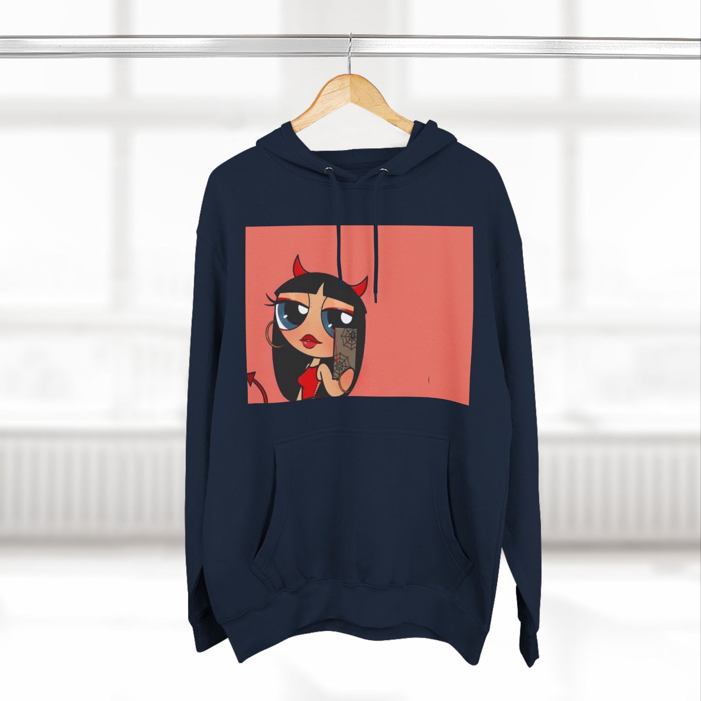 Devilish ImAJustAGirl💅🏻🎀🫧~ Three-Panel Fleece Hoodie