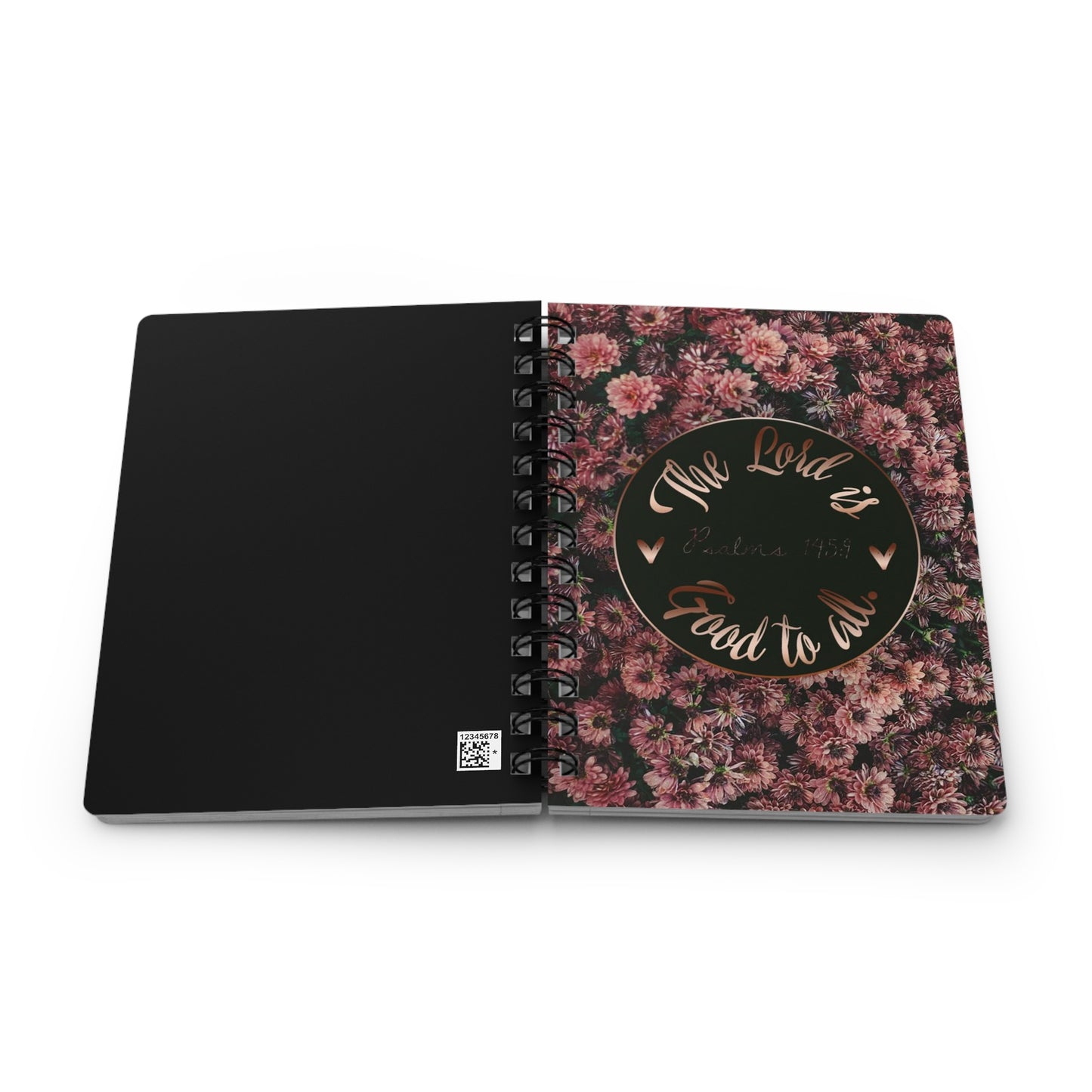 Inspiring Floral Spiral Bound Journal - Perfect for Notes, Journaling, Bible Study, Gratitude & Reflection, Gift for Writers