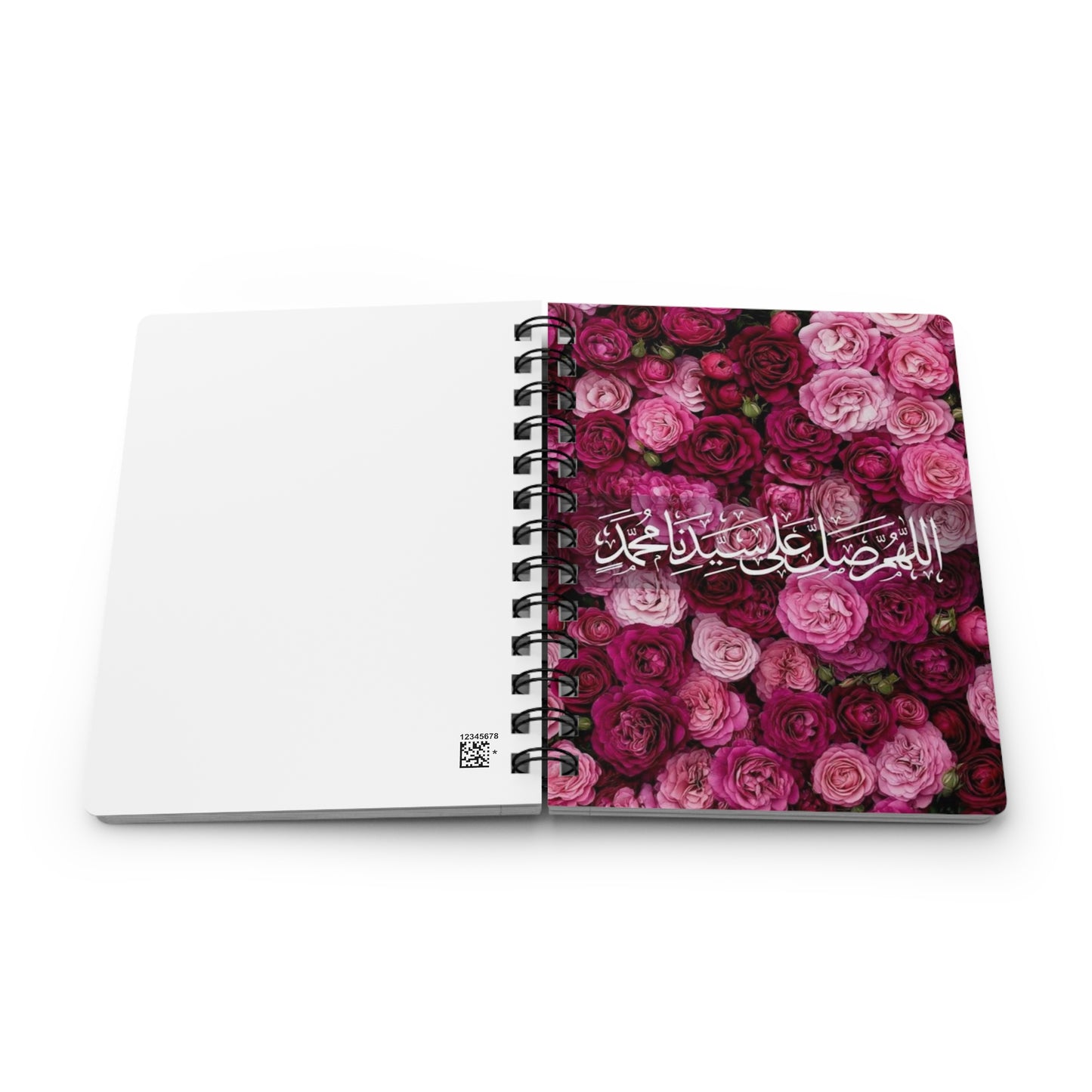 Floral Spiral Bound Journal - Elegant Notebook for Writing, Journaling, Gift for Her, Muslim Gift, Ramadan, Floral Design
