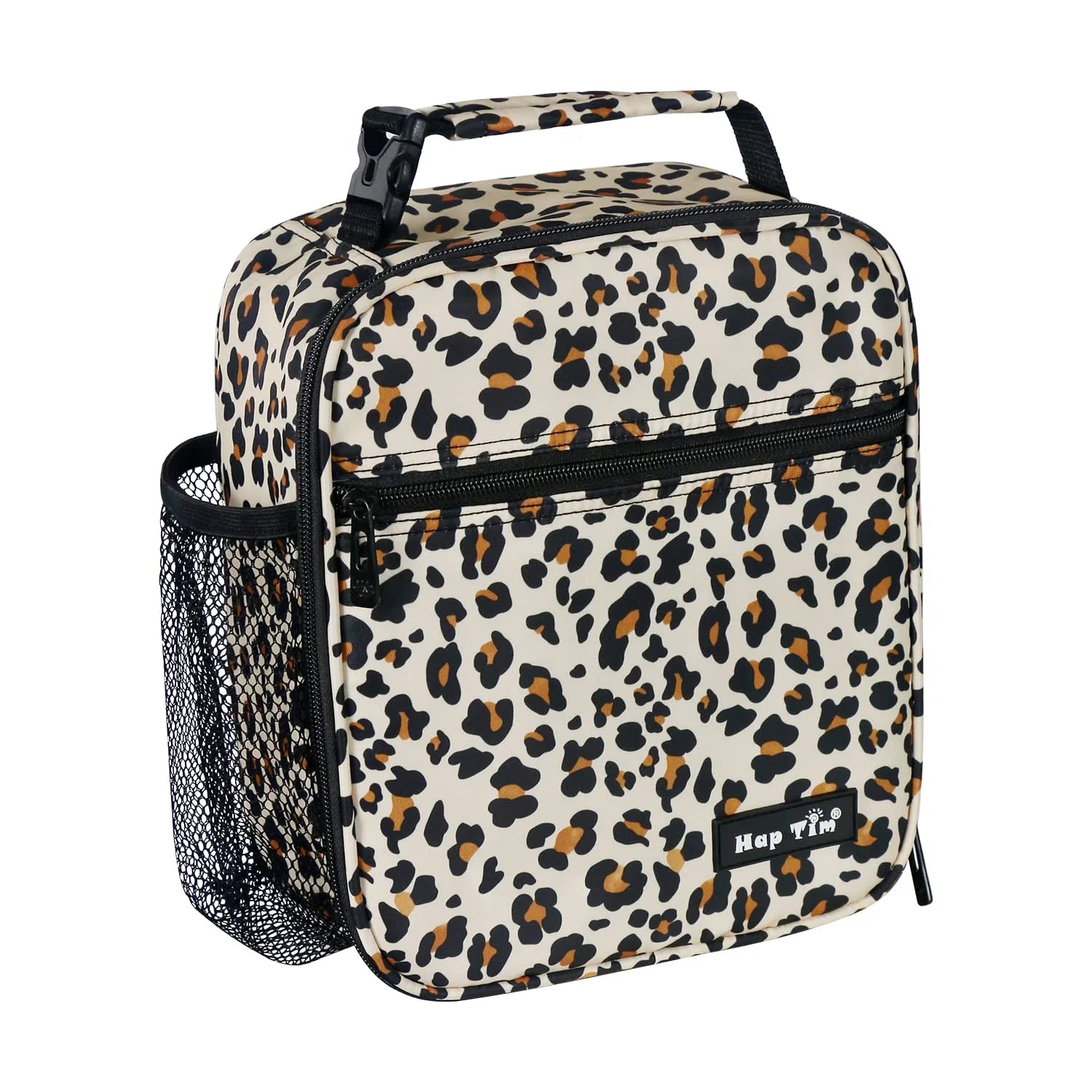 Insulated Lunch Bag Women, Reusable Lunch Box for Women, Adluts Lunchbox for Office Work School, Portable Lunchbag for Kids Girls Toddler, Leopard Print（18654-Lp）