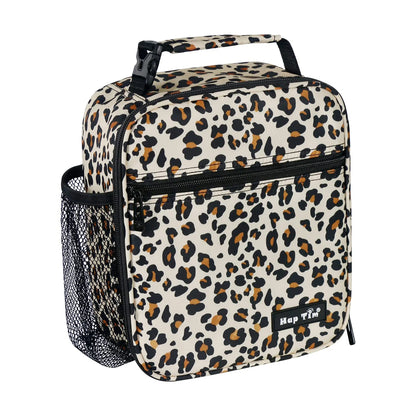 Insulated Lunch Bag Women, Reusable Lunch Box for Women, Adluts Lunchbox for Office Work School, Portable Lunchbag for Kids Girls Toddler, Leopard Print（18654-Lp）
