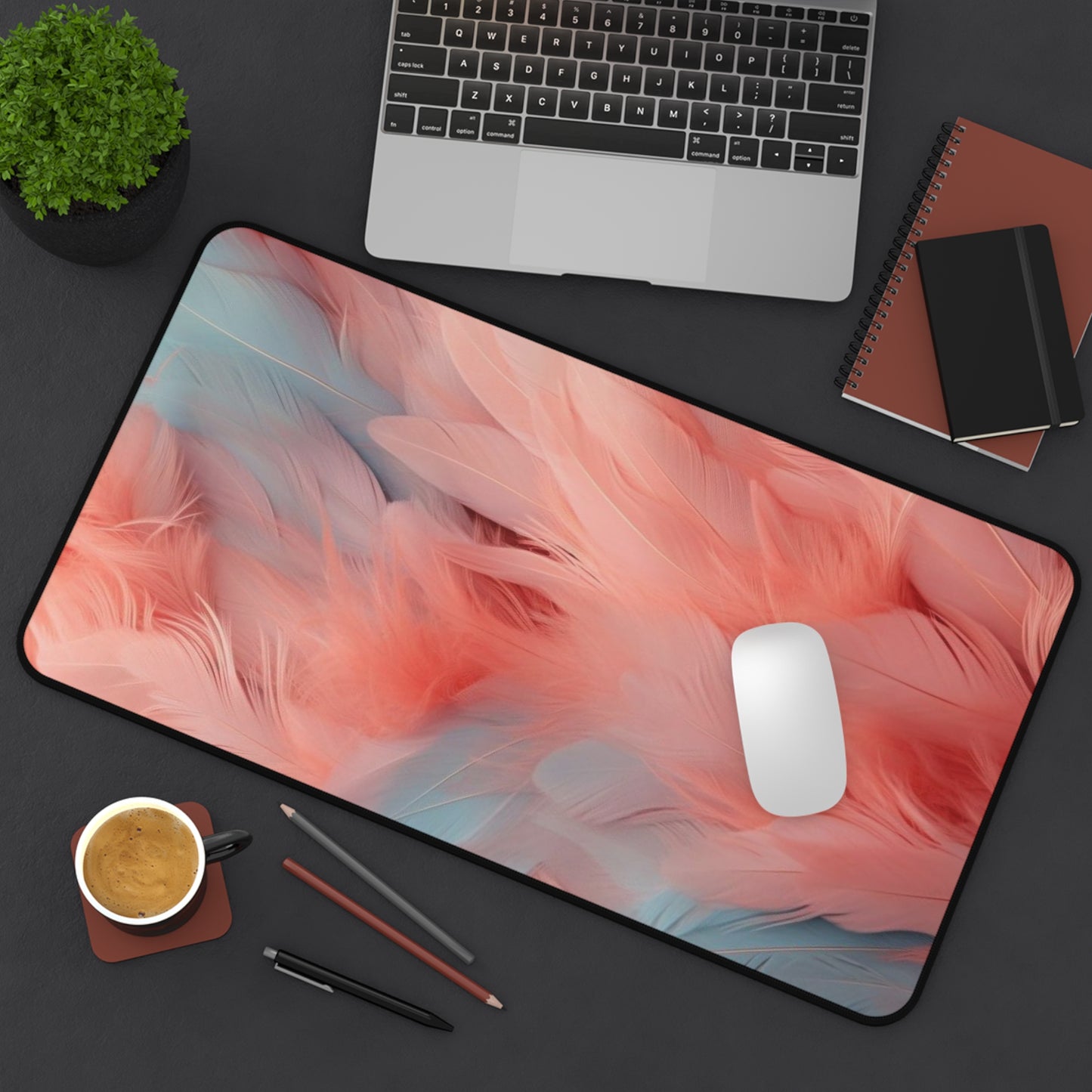 "Rebranding Into A New Badder Bitch!"~ Pink/Baby Blue Desk Mat