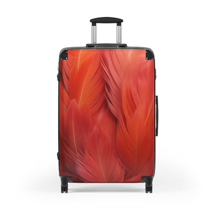 "Rebranding Into A New Badder Bitch" Feathered Suitcase ~ Orange