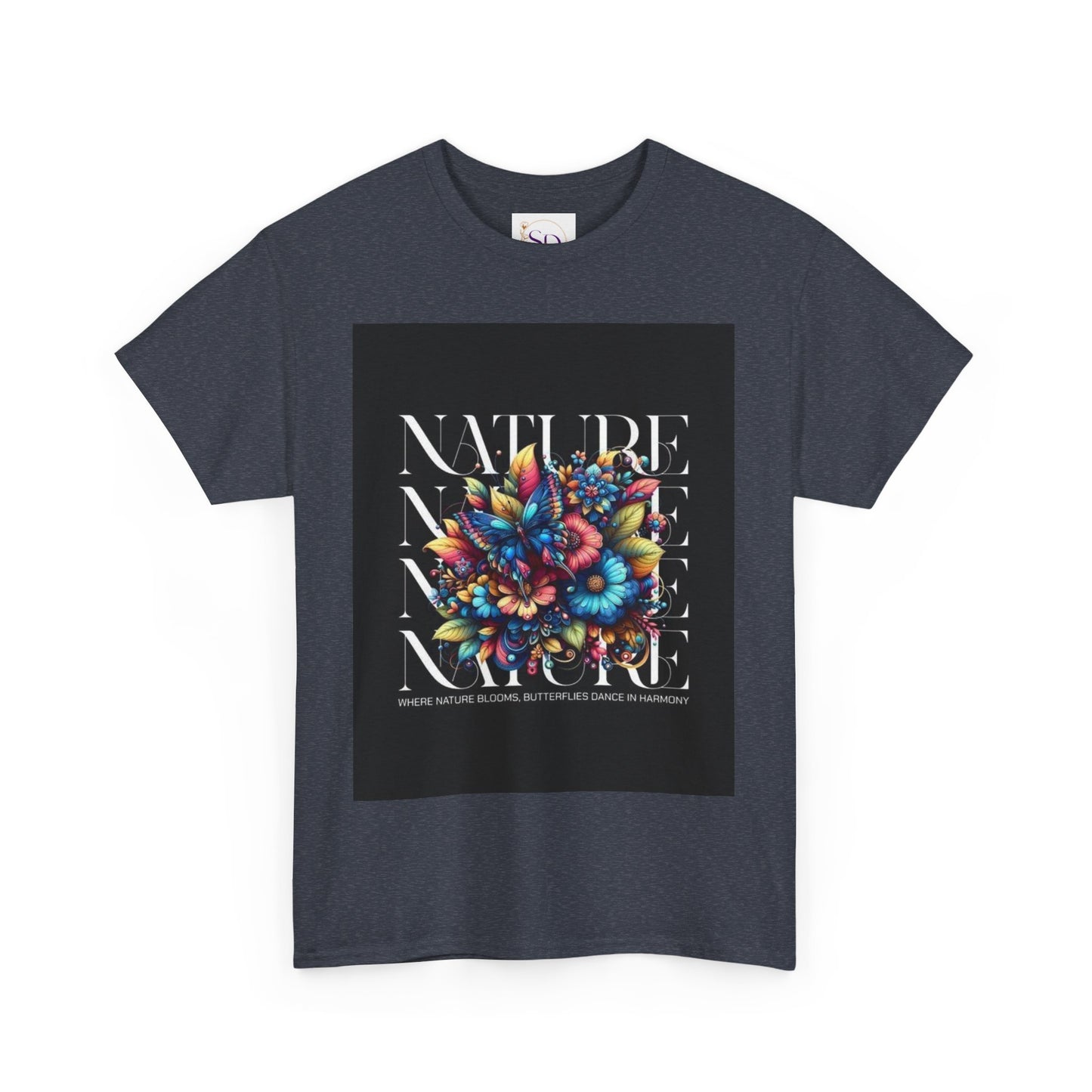 Nature-Inspired Unisex Heavy Cotton Tee - Perfect for Nature Lovers, Eco-Friendly Gift, Casual Wear, Outdoor Adventures, Spring Celebrations