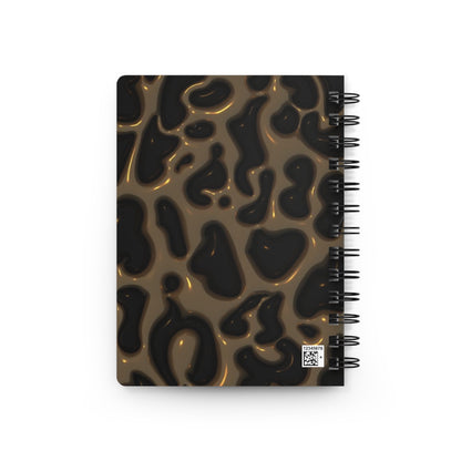 Bold Leopard Print Spiral Bound Journal, Motivational Notebook, Gift for Writers, Inspirational Journal, Self-Care Diary, Stylish Stationery