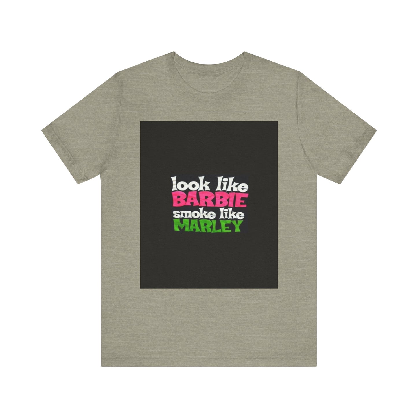 Barbie & Marley Print Tee, Fun Shirt for Parties, Gift for Friends, Casual Wear, Summer Outfit, Unique Graphic Tee