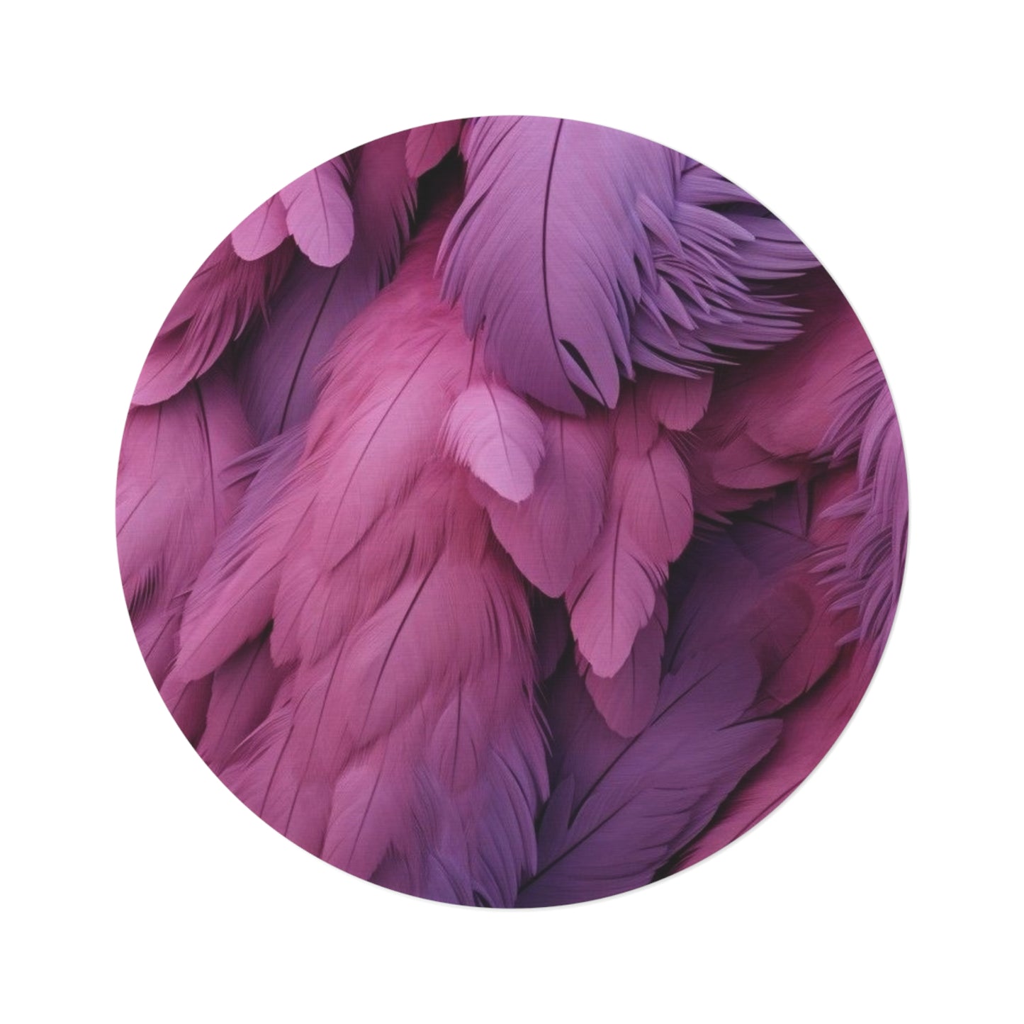 "Rebranding Into A New Badder Bitch" ~ Purple & Pink Round Rug