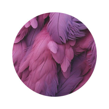 "Rebranding Into A New Badder Bitch" ~ Purple & Pink Round Rug