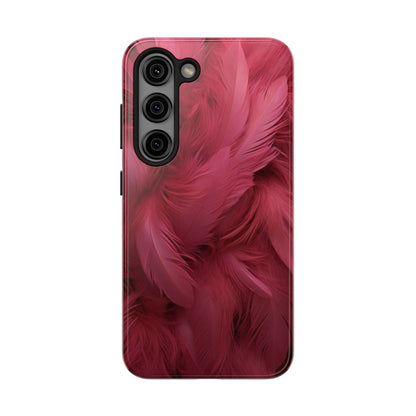 "Rebranding Into A New Badder Bitch!" Pink Feathered Tough Phone Cases