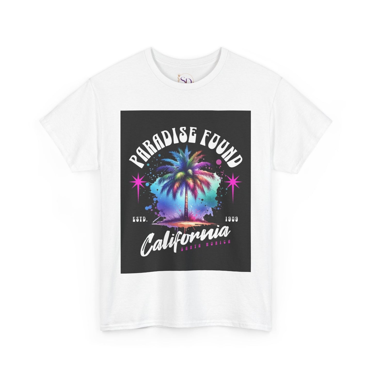 Paradise Found California Tee, Retro Summer Vibe Shirt, Beach Lover Gift, Unisex Graphic Tee, Casual Everyday Wear, Travel Souvenir