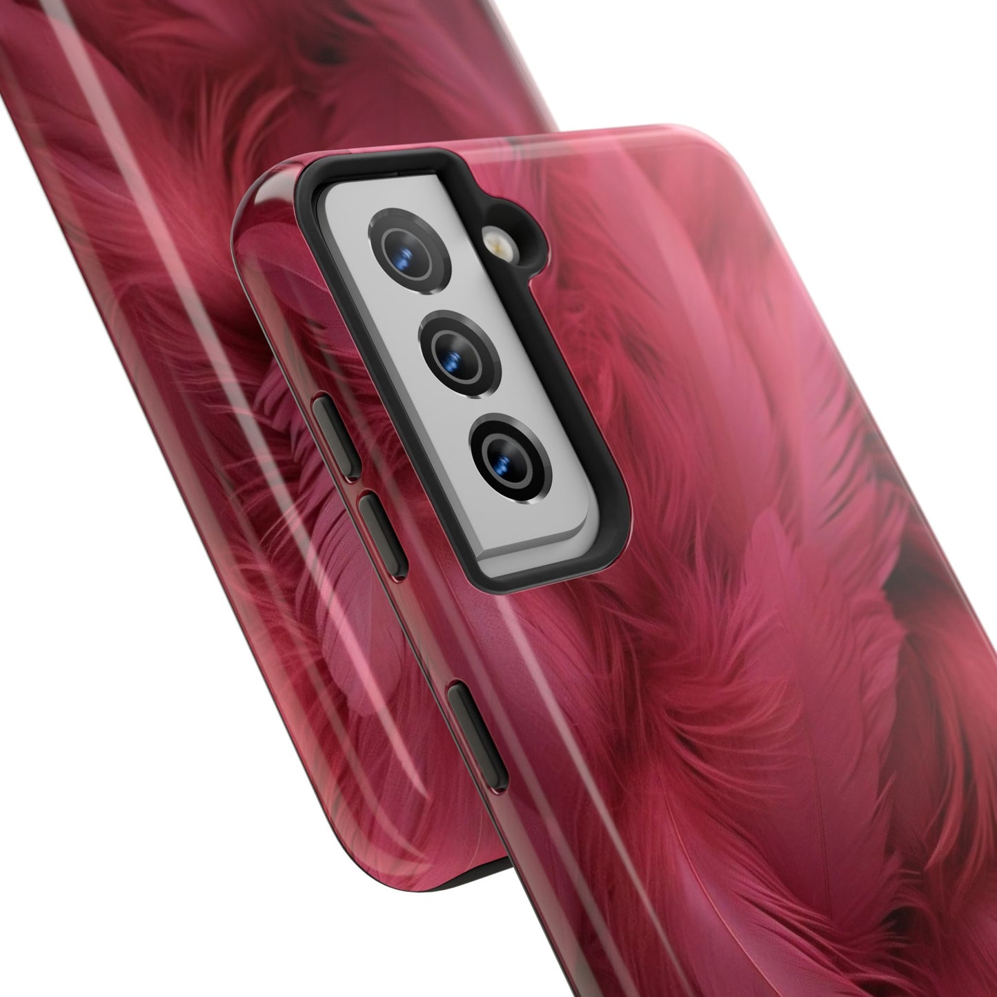 "Rebranding Into A New Badder Bitch!" Pink Feathered Tough Phone Cases