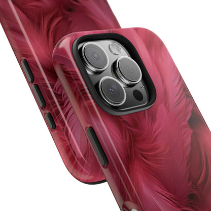 "Rebranding Into A New Badder Bitch!" Pink Feathered Tough Phone Cases