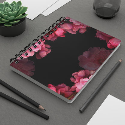 Floral Spiral Bound Journal, Elegant Writing Notebook for Garden Lovers, Perfect Gift for Mother's Day, Journaling, Nature Enthusiasts,