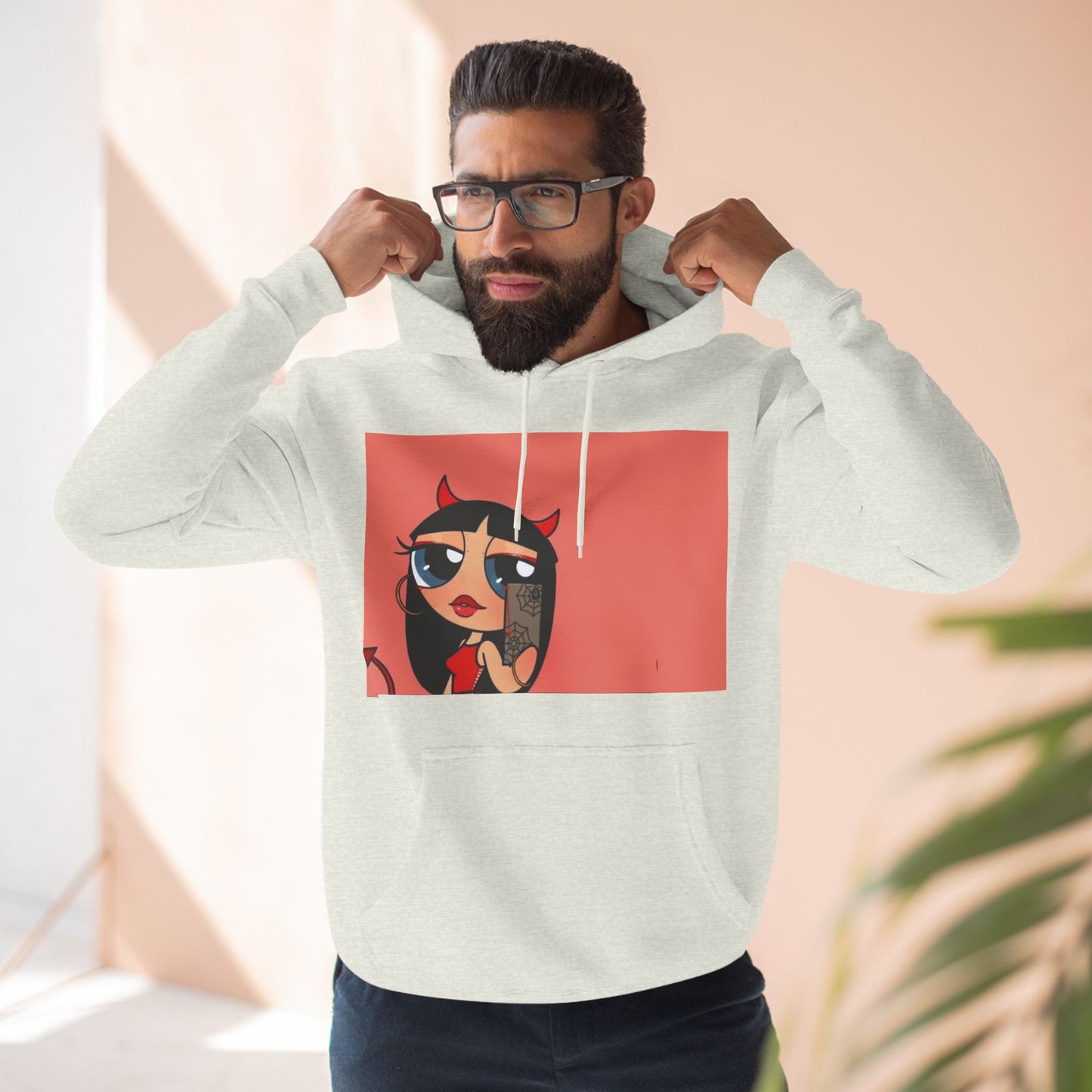 Devilish ImAJustAGirl💅🏻🎀🫧~ Three-Panel Fleece Hoodie