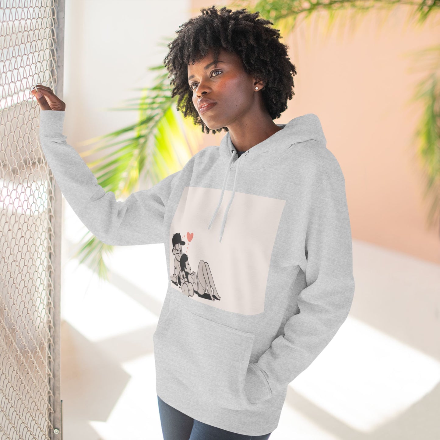 "Can We Talk For a Minute?..~ Three-Panel Fleece Hoodie