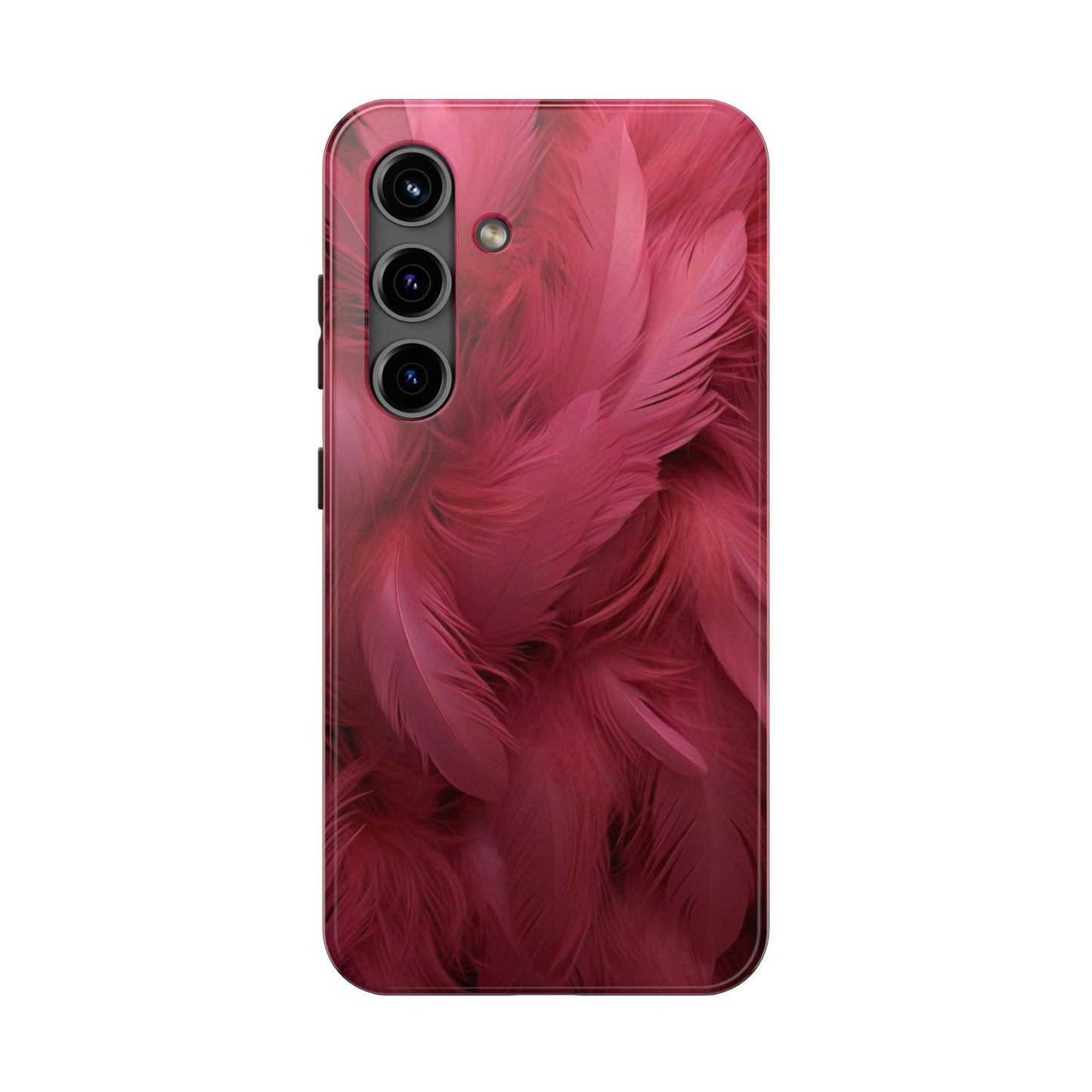 "Rebranding Into A New Badder Bitch!" Pink Feathered Tough Phone Cases
