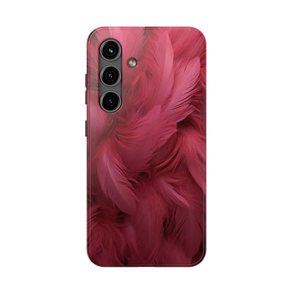 "Rebranding Into A New Badder Bitch!" Pink Feathered Tough Phone Cases