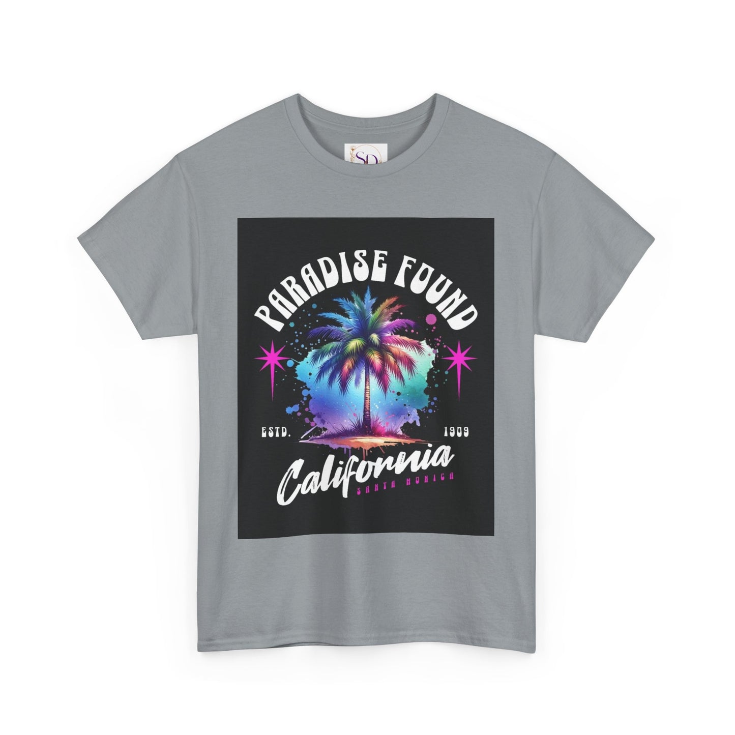 Paradise Found California Tee, Retro Summer Vibe Shirt, Beach Lover Gift, Unisex Graphic Tee, Casual Everyday Wear, Travel Souvenir