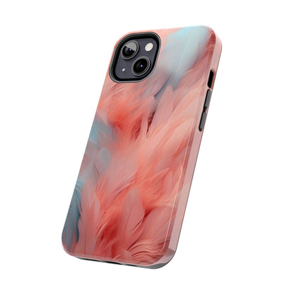 "Rebranding Into A New Badder Bitch!" ~ Pink/Baby Blue Feathered Tough Phone Cases