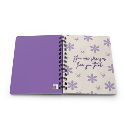 Motivational Spiral Bound Journal - You Are Stronger Than You Think, Gift for Students, Self-Love Journal, Daily Planner, Inspirational