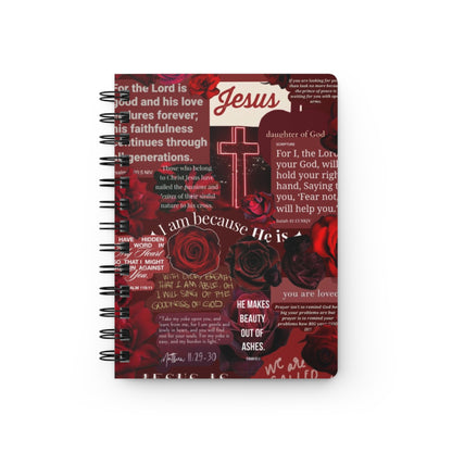 Inspirational Faith Journal - Spiral Bound Notebook, Motivational Writing, Christian Gifts, Religious Quote Journal, Bible Study