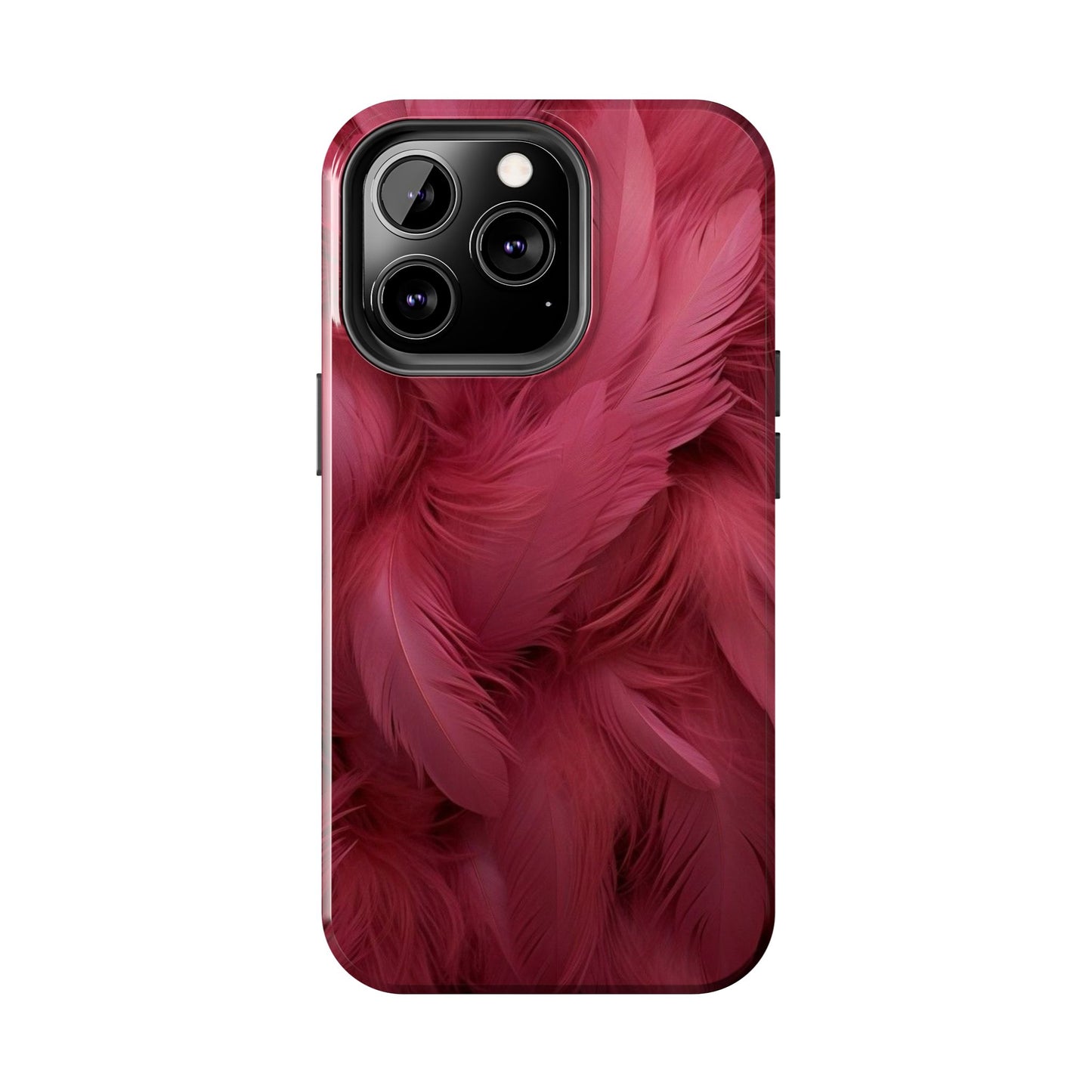 "Rebranding Into A New Badder Bitch!" Pink Feathered Tough Phone Cases