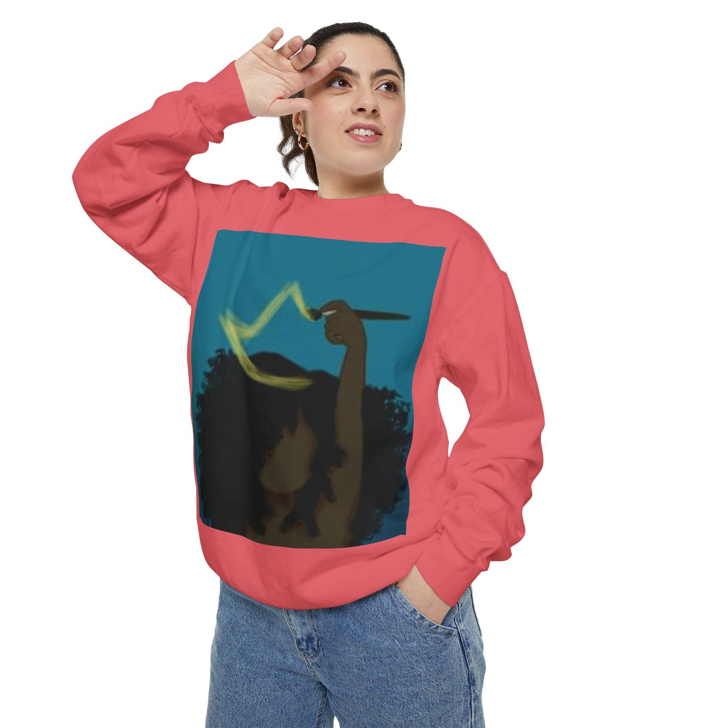 Empowered Goddess Sweatshirt, Cozy Fashion, Gift for Her, Inspirational Apparel, Self-Love, Everyday Wear, Festival Gear