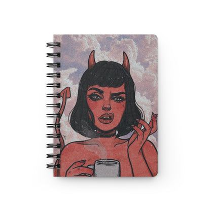 Chic Demon Spiral Bound Journal - Perfect for Writing, Sketching, Bullet Journaling, Gifts for Creatives, Daily Planner