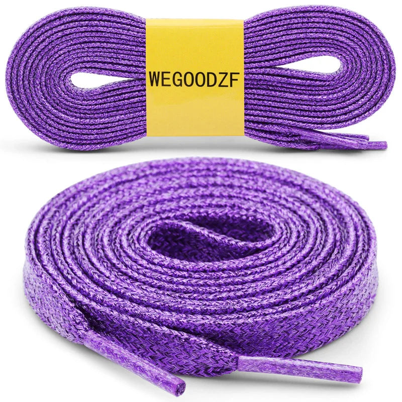 Custom Shiny Gold Glitter Sequin Shoelaces - Perfect for Sport and Casual Sneakers!