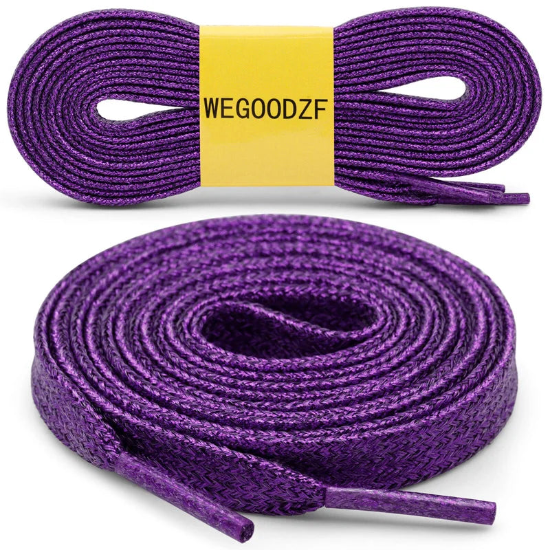 Custom Shiny Gold Glitter Sequin Shoelaces - Perfect for Sport and Casual Sneakers!