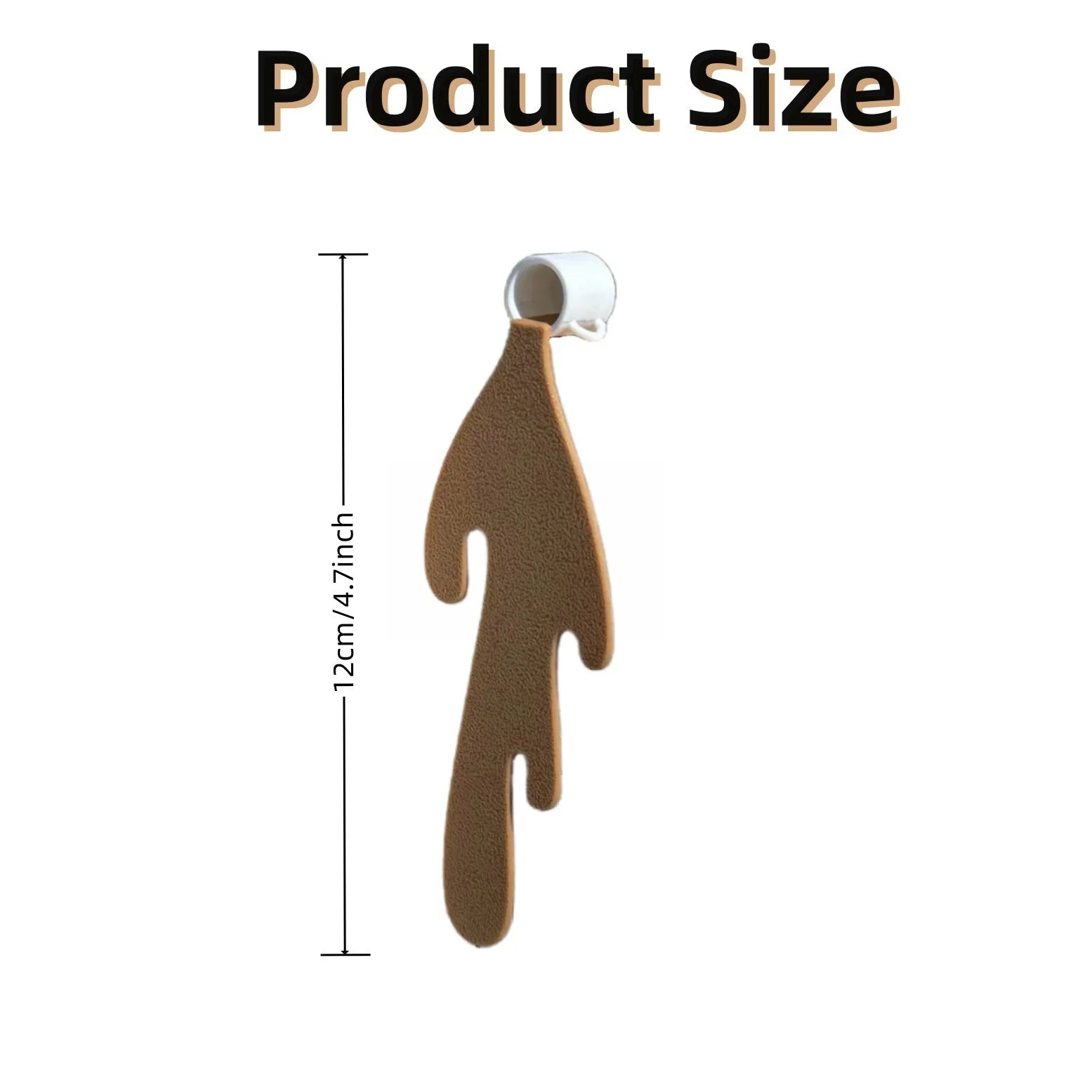 Factory Wholesale Custom Leather Bookmarks Creative Coffee Cup Leather Decor Spilled Coffee High Quality Funny Bookmarks