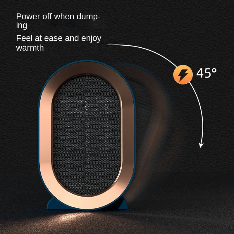 New Household Mini Fan Heater Portable Desktop Fast Heating Ventilation Overheat Protection Deodorization Free Standing