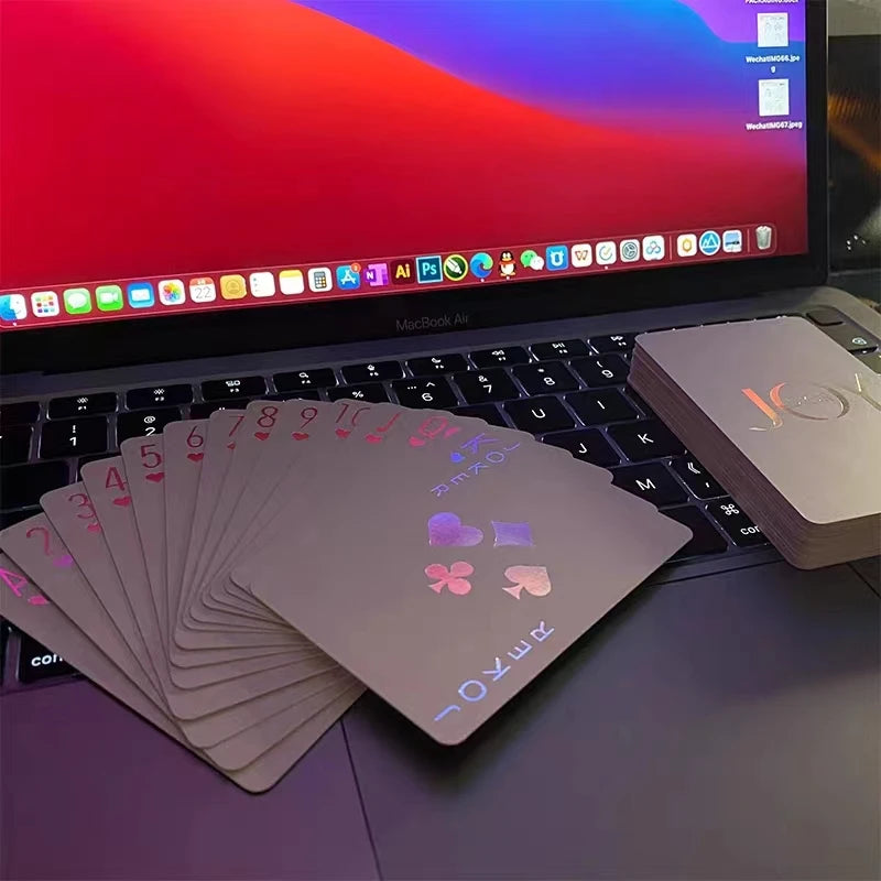 Playing Cards with Good Looks, Front and Back Gold and Silver Stamping Process, Customized Wholesale of Poker