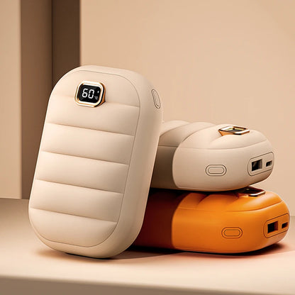 Factory Rechargeable Mini Hand Warmer Power Bank 4000Mah Portable Charger USB 2 in 1 with Digital Display Hand Warmer