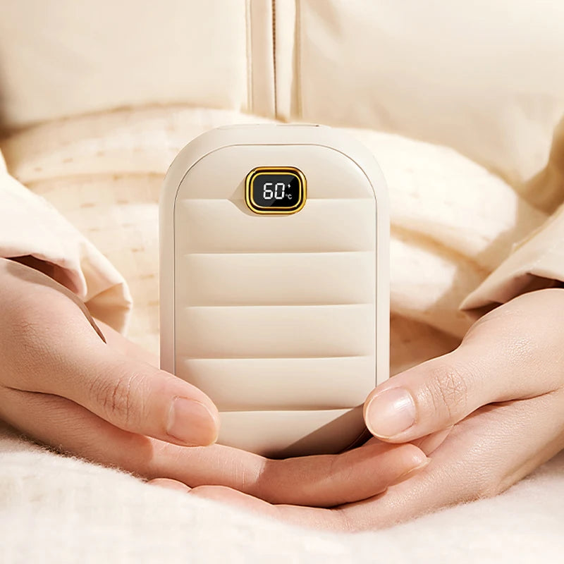 Factory Rechargeable Mini Hand Warmer Power Bank 4000Mah Portable Charger USB 2 in 1 with Digital Display Hand Warmer