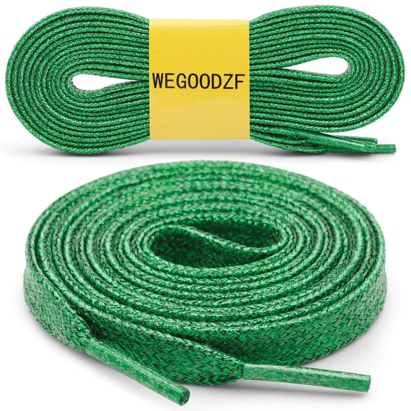 Custom Shiny Gold Glitter Sequin Shoelaces - Perfect for Sport and Casual Sneakers!