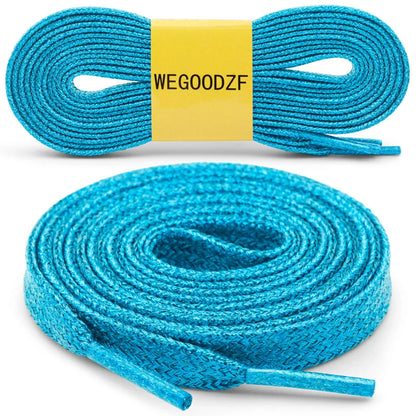 Custom Shiny Gold Glitter Sequin Shoelaces - Perfect for Sport and Casual Sneakers!