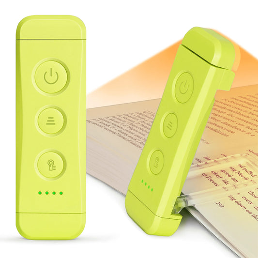 Wholesale Portable Bookmark Led Reading Lights Clip Daylight/Warm/Amber Adjustable Mini Clip on Usb Rechargeable Book Light