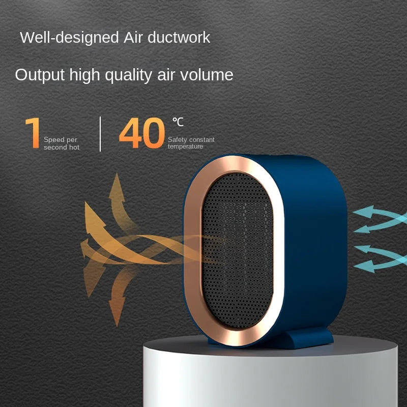 New Household Mini Fan Heater Portable Desktop Fast Heating Ventilation Overheat Protection Deodorization Free Standing