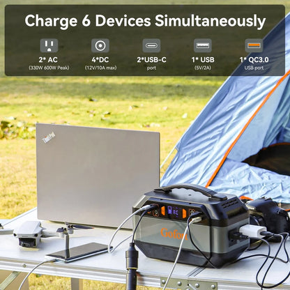 Portable Power Station 330W, 299Wh Charging Station for Home Backup, Outdoor, Emergency Use