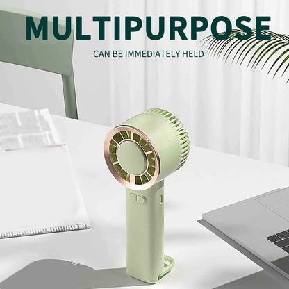 3 Speeds Personal Small Hand Fan, Mini Handheld Fan, Office Fan for Desk, Usb Rechargeable Personal Fan, for Home Office (Pink)