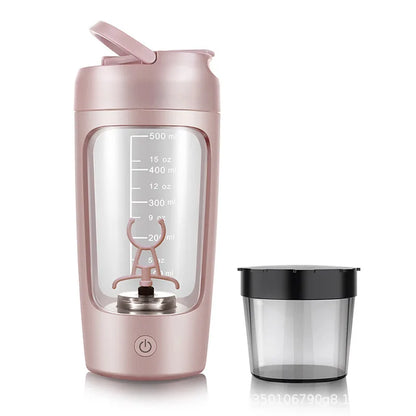 USB Electric Portable Whey Protein Shaker Bottle, Fully Automatic Stirring Cup Rechargeable Gym BA Free Cocktail Blend