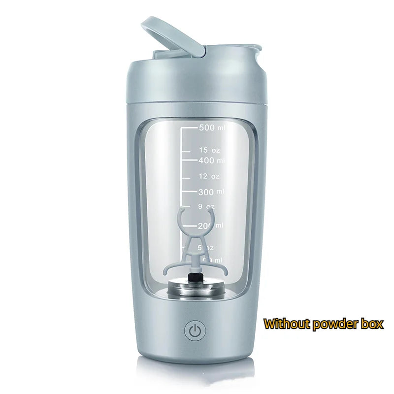 USB Electric Portable Whey Protein Shaker Bottle, Fully Automatic Stirring Cup Rechargeable Gym BA Free Cocktail Blend