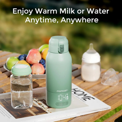 Portable Milk Warmer for Travel – Dual Heating Modes for Breast Milk & Water, Portable Bottle Warmer, 17 Ounces