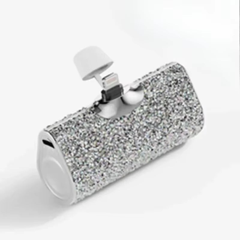 Portable Charger Mobile Power Bank Power Banks Fast Charging Power Bank Shiny Diamond Fashion High Quality 5000Mah