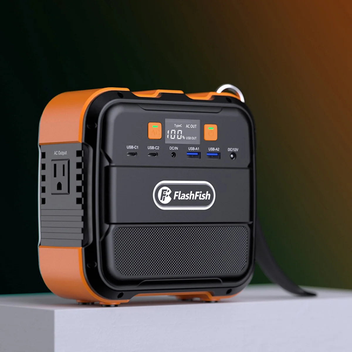 Portable Power Station Mini Solar Generator, 98Wh 26400Mah Lithium Battery, 120W 110V AC Outlets with LED Light Backup Battery for Camping Outdoor